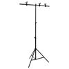 vidaXL Support de fond en forme de T Noir 91x60x(70-200) cm