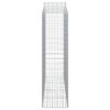vidaXL Paniers &agrave; gabions arqu&eacute;s 12 pcs 200x50x180/200 cm Fer galvanis&eacute;