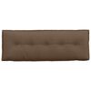 vidaXL Coussin de Dos Marron 140 x 19 x 50 cm tissu