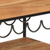 vidaXL Chariot de bar 60x40x80 cm bois massif d'acacia et fer