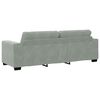 vidaXL Ensemble de Canap&eacute;s 3 pcs Gris clair 221 x 80 x 80 cm Velours