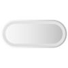 vidaXL Miroir de salle de bain LED Transparent 70 x 30 cm verre tremp&eacute;