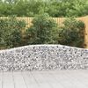 vidaXL Paniers &agrave; gabions arqu&eacute;s 10 pcs 400x50x60/80 cm Fer galvanis&eacute;