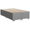 vidaXL Cadre de lit sans matelas gris clair 120x200 cm tissu