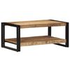 vidaXL Table basse 90x50x38 cm bois de manguier massif brut