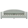 vidaXL Lit de jour avec matelas gris clair 90x200 cm velours