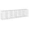 vidaXL Panier gabion avec couvercle 600x100x150 cm fer galvanis&eacute;