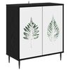 vidaXL Buffet HANAU Ch&ecirc;ne noir 69 x 33 x 76 cm Bois d'ing&eacute;nierie