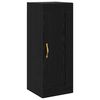 vidaXL Meuble mural Ch&ecirc;ne noir 34,5 x 34 x 90 cm Bois d'ing&eacute;nierie