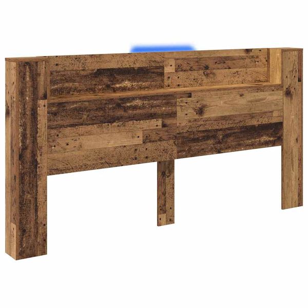 vidaXL T&ecirc;te de lit Bois ancien 200 x 15 x 103,5 cm Bois d'ing&eacute;nierie