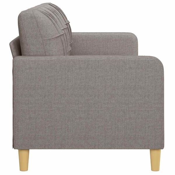 vidaXL Canapé à 3 places Taupe 180 cm Tissu
