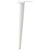 vidaXL Pieds de table basse coniques 4 pi&egrave;ces Blanc 30-31 cm Acier