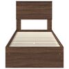 vidaXL Lit de Rangement Ch&ecirc;ne brun 75 x 190 cm Bois d'ing&eacute;nierie