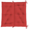 vidaXL Coussin de banc de jardin rouge 100x(50+50)x7 cm tissu oxford