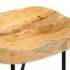 vidaXL Tabourets de bar lot de 2 bois de manguier massif