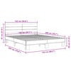 vidaXL Cadre de lit sans matelas sonoma gris 150x200 cm
