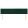 vidaXL T&ecirc;tes de lit 2 pcs Vert fonc&eacute; 80x5x78/88 cm Velours