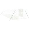vidaXL Serre avec cadre en acier blanc 30 m&sup2; 10x3x2 m