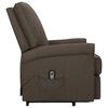 vidaXL Fauteuil Marron fonc&eacute; Tissu