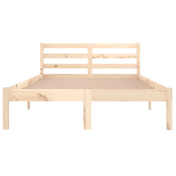 vidaXL Cadre de lit sans matelas bois de pin massif 120x200 cm