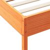 vidaXL Lit biblioth&egrave;que sans matelas cire marron 120x200 cm pin massif