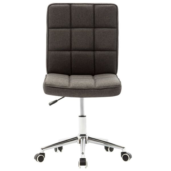 vidaXL Chaises &agrave; manger lot de 4 gris fonc&eacute; tissu