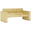 vidaXL Salon de jardin 5 pcs Bois de pin impr&eacute;gn&eacute;