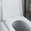 vidaXL Si&egrave;ge de toilette Blanc 49 x 36 x 4 cm Duroplast