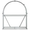 vidaXL Porte-bûches gris clair 120x45x140 cm acier galvanisé