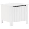 vidaXL Bo&icirc;te de rangement avec couvercle RANA blanc bois massif de pin