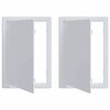 vidaXL Panneaux d'Acc&egrave;s 2 pc Blanc 15 x 23 cm Plastic ABS