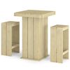 vidaXL Meubles de bar de jardin 3 pcs Bois de pin impr&eacute;gn&eacute;