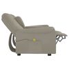 vidaXL Fauteuil inclinable avec porte-gobelet 2 places Gris clair