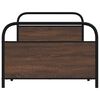 vidaXL Cadre de lit sans matelas 90x190cm ch&ecirc;ne marron bois ing&eacute;nierie