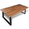 vidaXL Table &agrave; manger bois d'acacia massif 200x90 cm