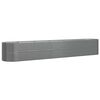 vidaXL Lit sur&eacute;lev&eacute; de jardin Acier galvanis&eacute; 440x80x68 cm gris