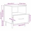 vidaXL Cabinet de chevet 2 pcs Ch&ecirc;ne artisanal 40 x 35 x 47,5 cm