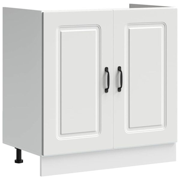 vidaXL Armoire de cuisine avec stockage Kalmar Blanc 80 x 46 x 81,5 cm