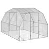 vidaXL Poulailler 2,5x4x2,25 m acier galvanis&eacute;