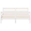 vidaXL Cadre de lit sans matelas blanc 120x200 cm bois de pin massif