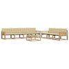 vidaXL Ensemble de canap&eacute;s d'ext&eacute;rieur 8 pcs Blanc et Beige