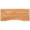 vidaXL Dessus de bureau marron clair bois ch&ecirc;ne massif rectangulaire