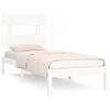 vidaXL Cadre de lit sans matelas blanc 100x200 cm bois massif