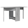 vidaXL Table &agrave; d&icirc;ner 138 x 70 x 73,5 cm Bois d'ing&eacute;nierie Sonoma gris