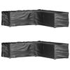vidaXL Housses de salon de jardin en forme de L 2 pcs 16 &oelig;illets