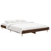 vidaXL Cadre de lit sans matelas ch&ecirc;ne marron 135x190 cm
