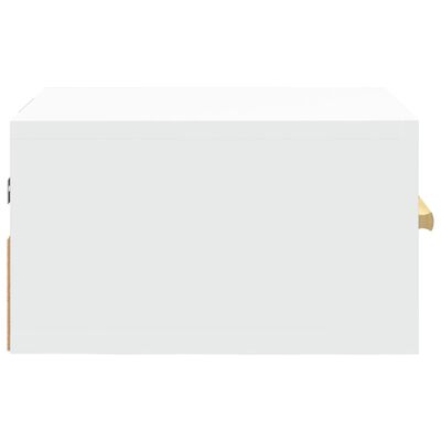vidaXL Table de chevet murale blanc 35x35x20 cm