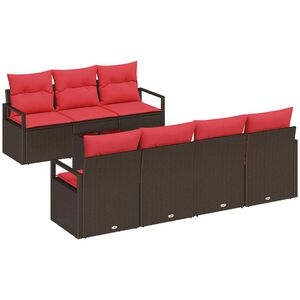 vidaXL Ensemble de canap&eacute; de jardin 8 pc 7-Nombre de places