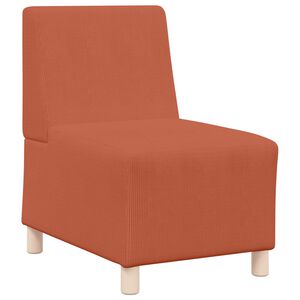 vidaXL Unit&eacute; de Sofa Modulaire Sans Accoudoirs Orange 55 x 74 x 82 cm