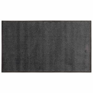 vidaXL Tapis d'entr&eacute;e Gris clair 60 x 40 cm 100% Polyamide